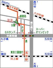駅からの道順の説明